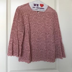 Zara pink lace top